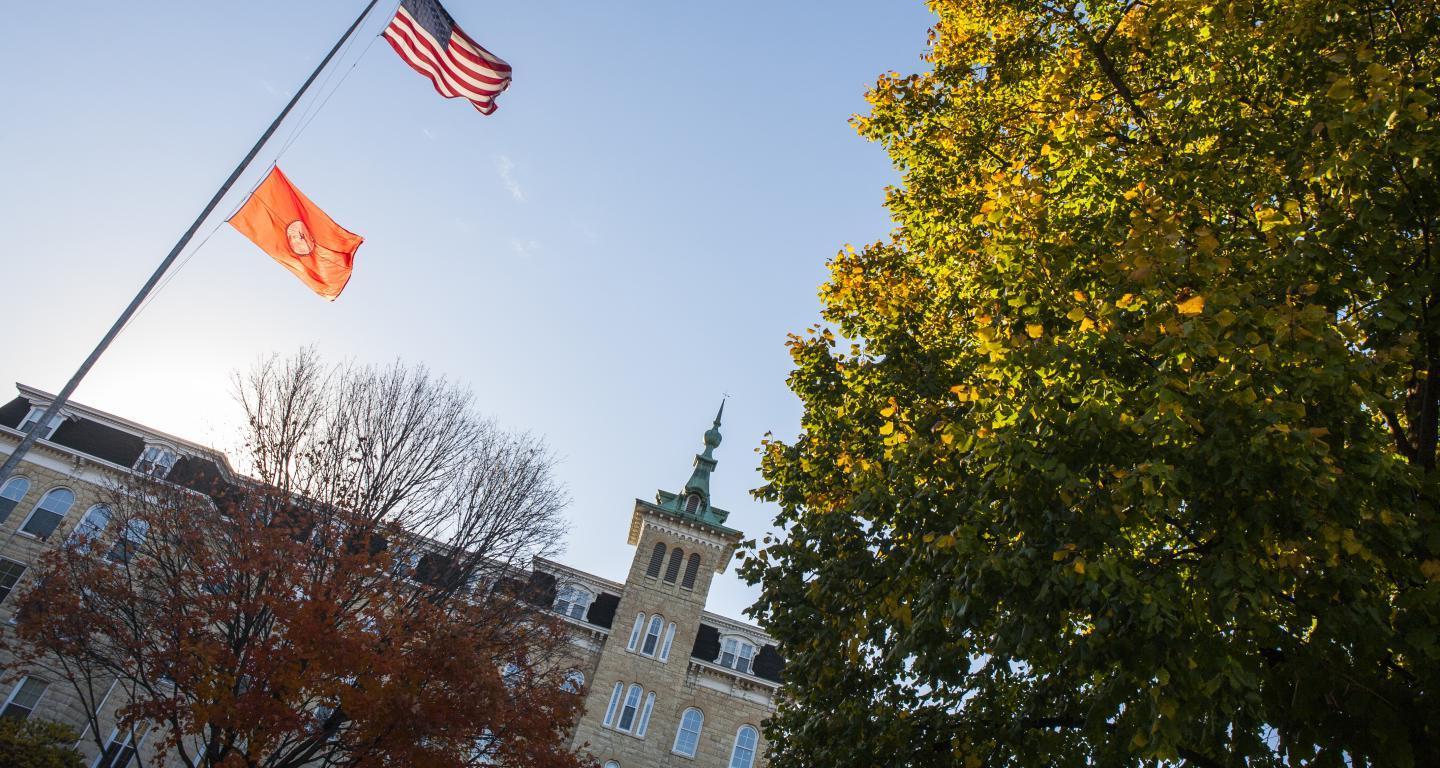 old main building on campus